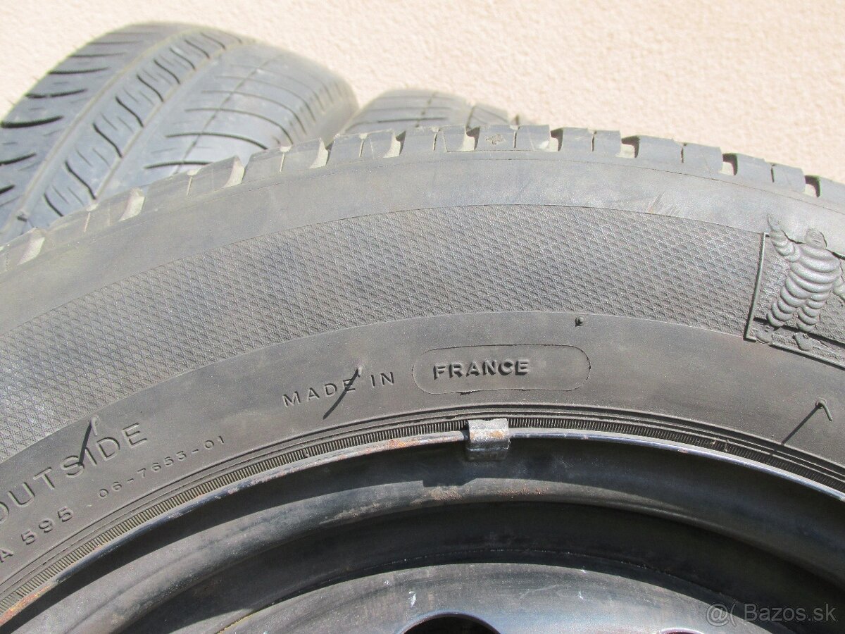 plechove disky 4x100 r15+letné pneumatiky michelin 175/65r15 - 6