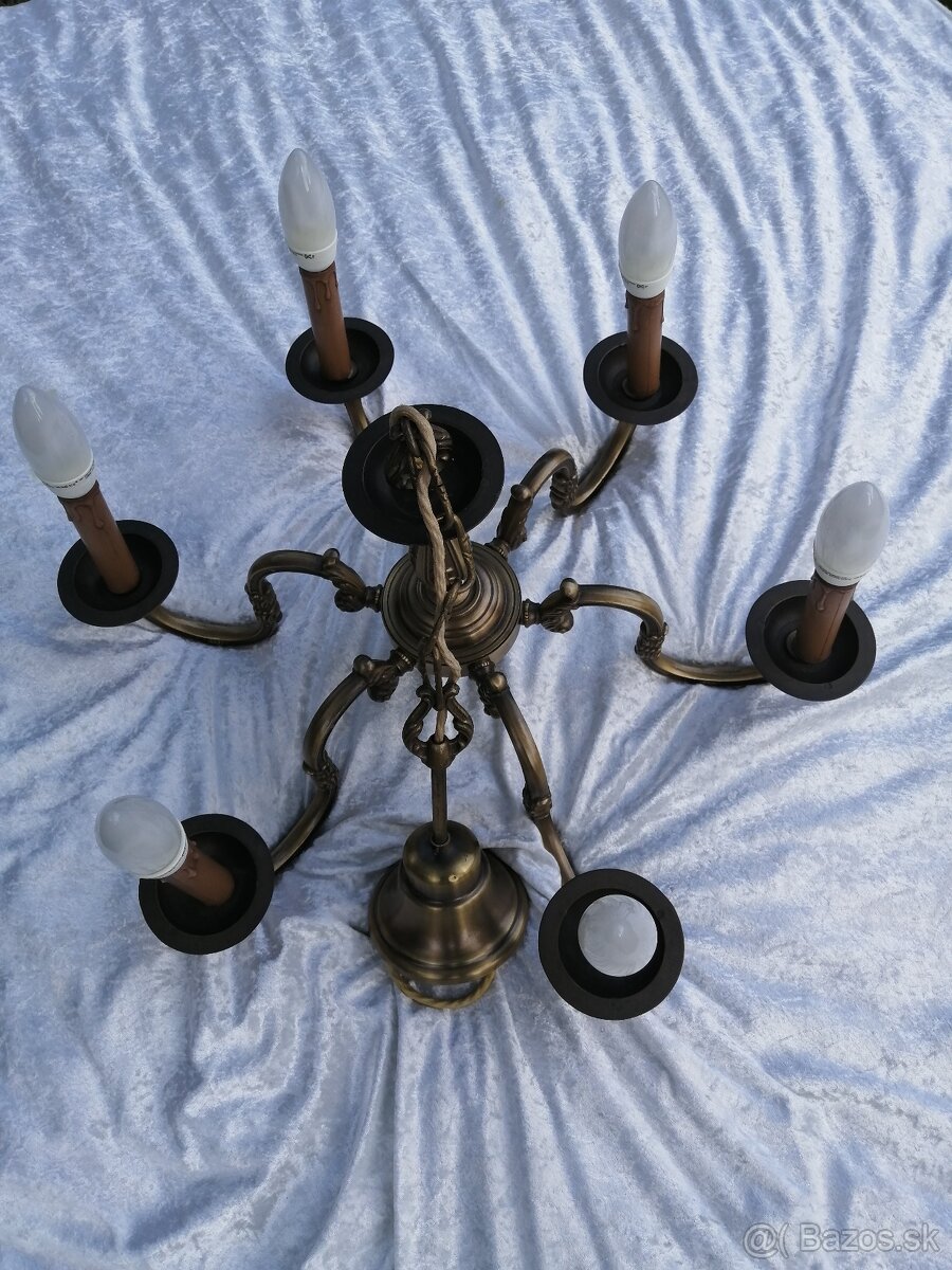 Mosadzný luster z Nemecka - 6