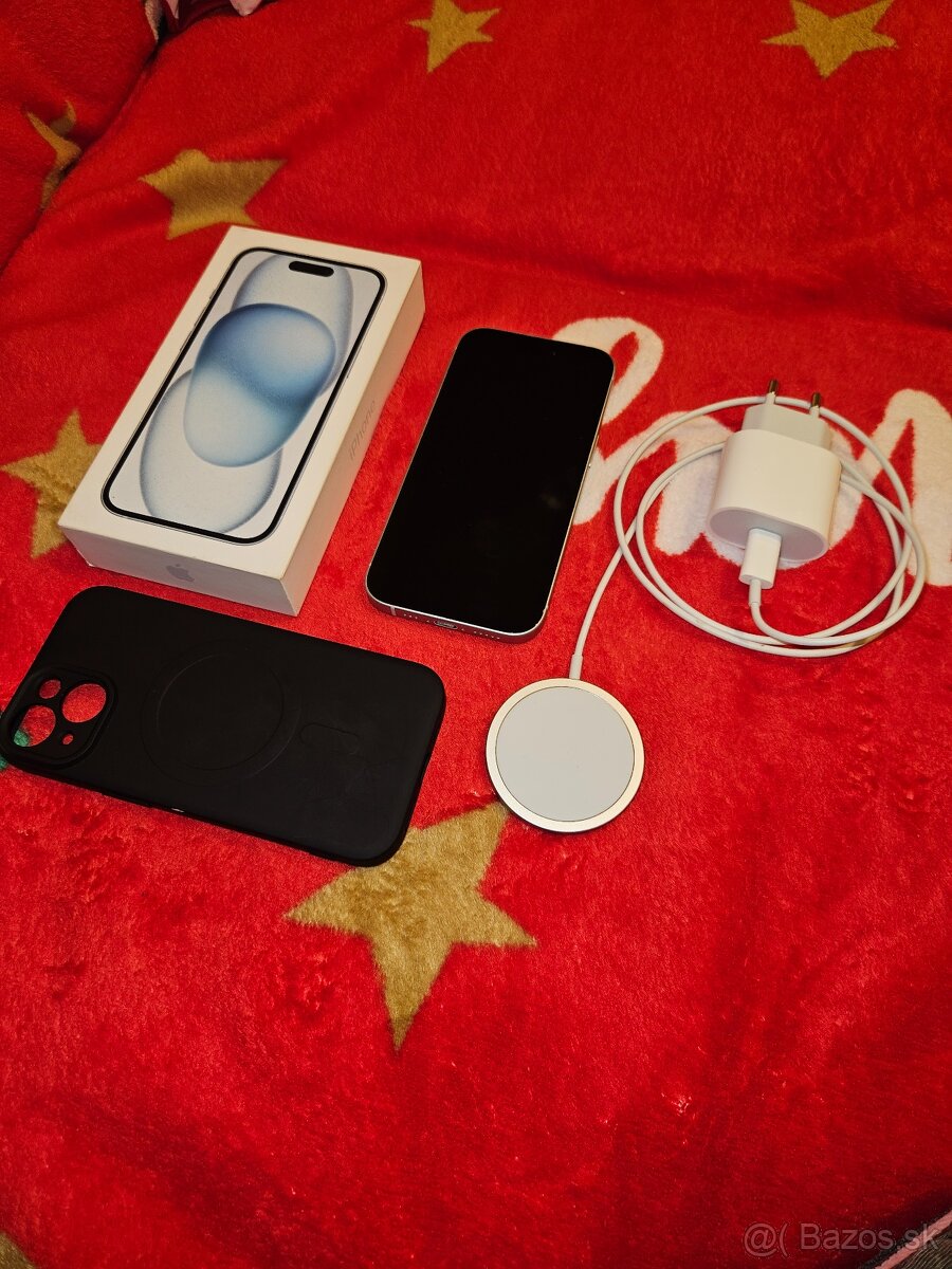 iPhone 15 128 GB modrý s príslušenstvom - 6