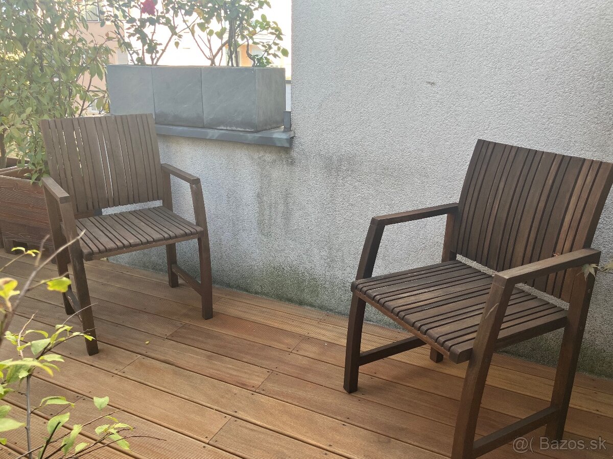 4 drevene stolicky z akacie - 6