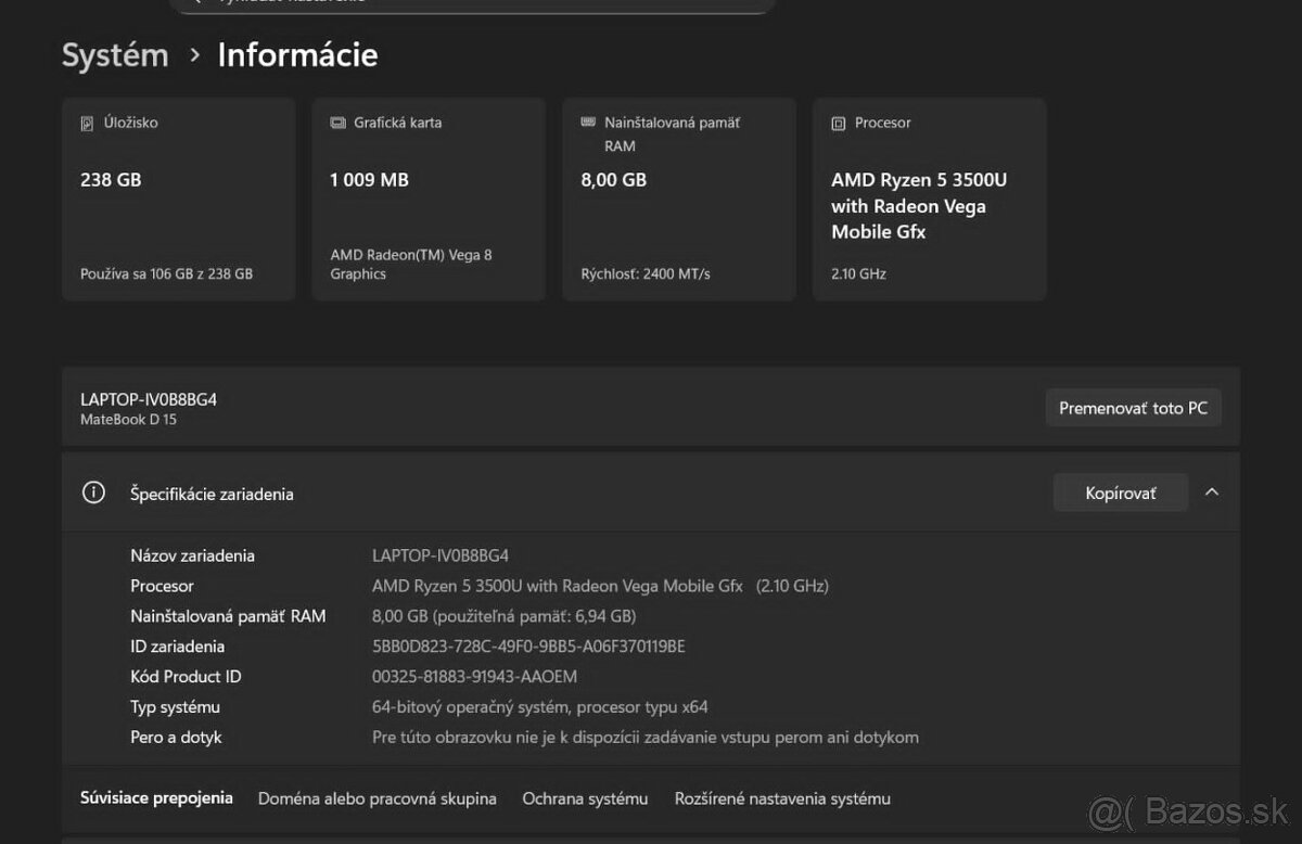 Huawei MateBook D15 - 6