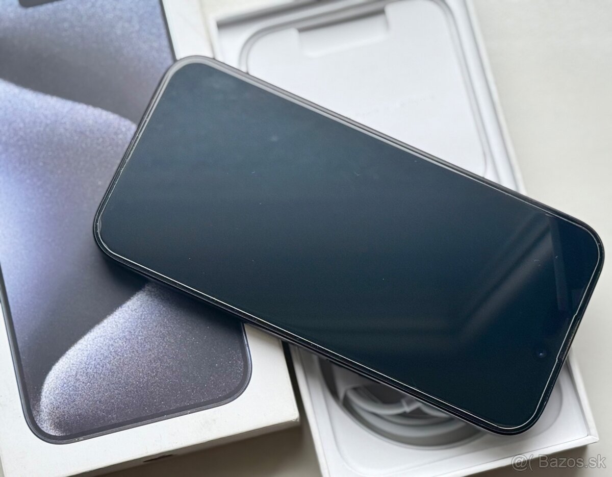 iPhone 15 Pro Blue Titanium BATERIE 100% TOP - 6
