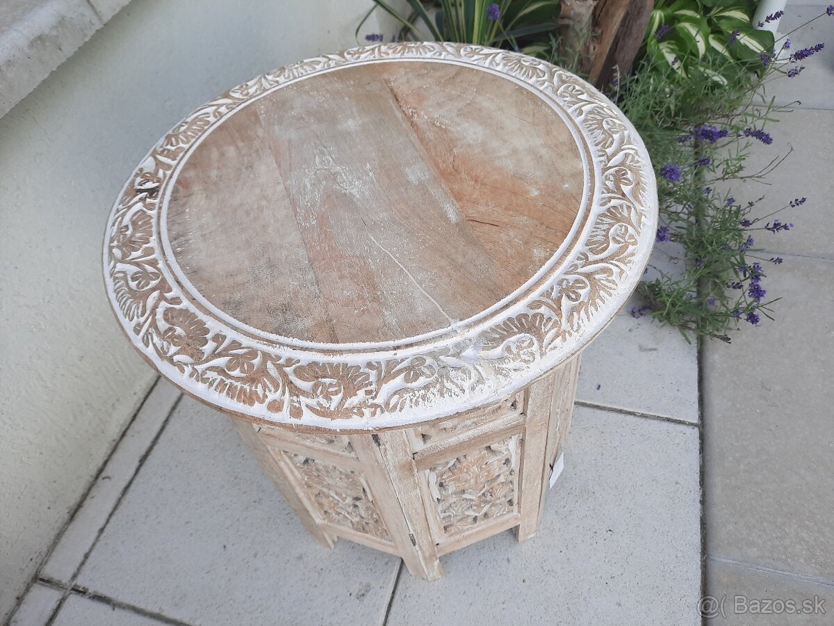 Konferenčný stolík/ príručný stolík / drevený záhradný stol - 6