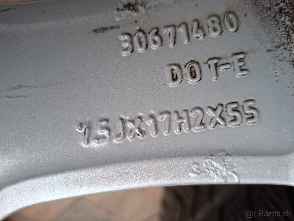 Predám hlinikové disky org.Volvo XC 60-R17 - 6