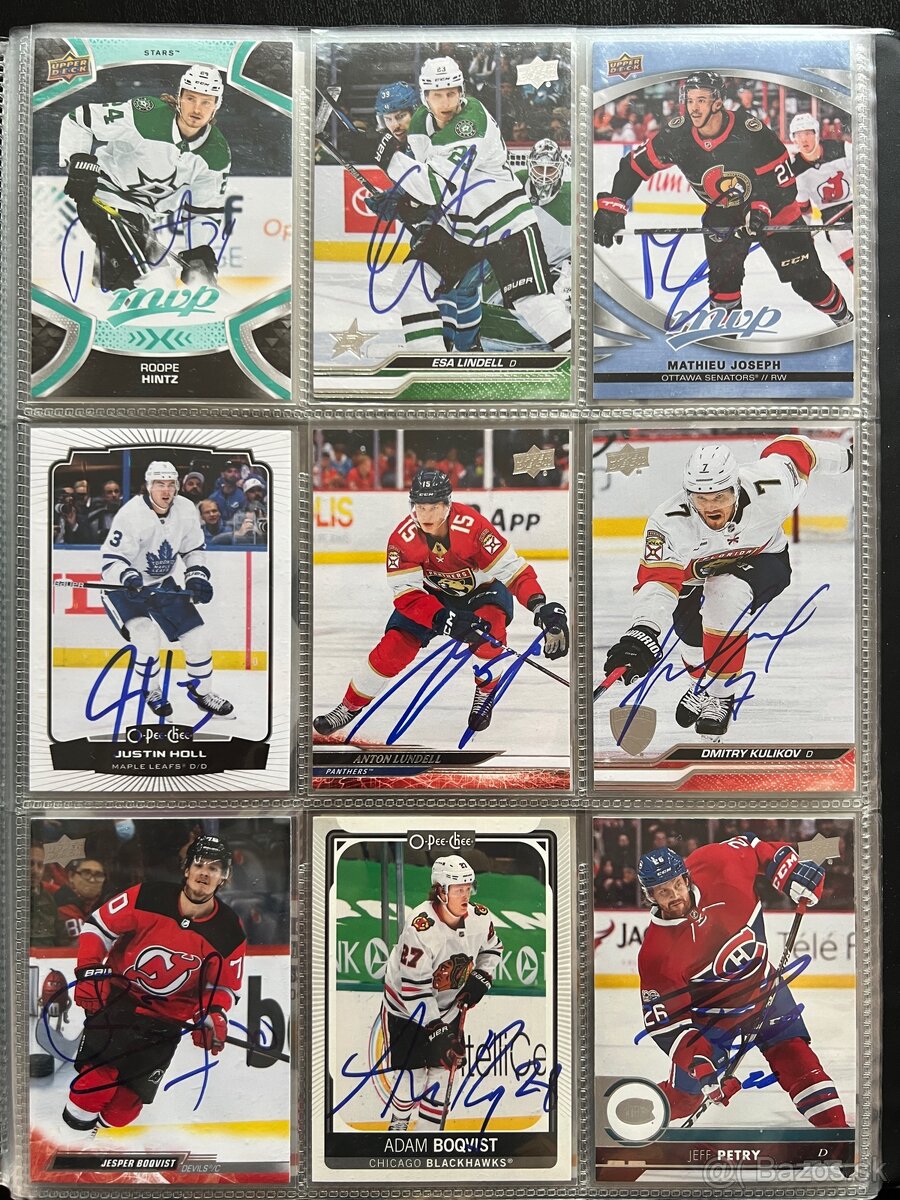 NHL jersey karty a podpisky - 6