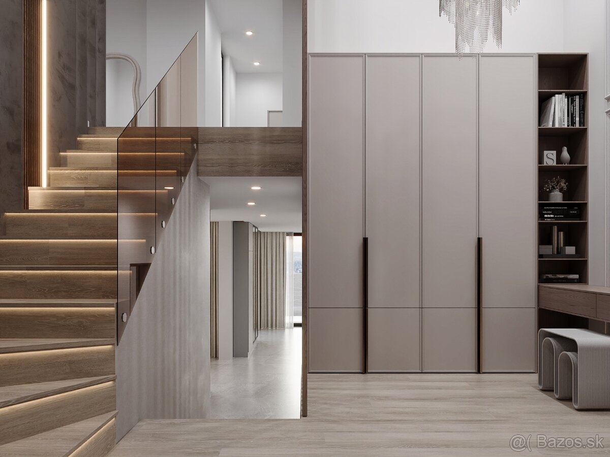 6 izb. skolaudovaný viladom (235 m²) bazén, vstupo do lesa - 6