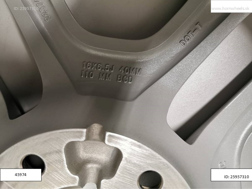 Fiat 500X originál alu disky 6,5J R16 5x110 ET40 1215 - 6