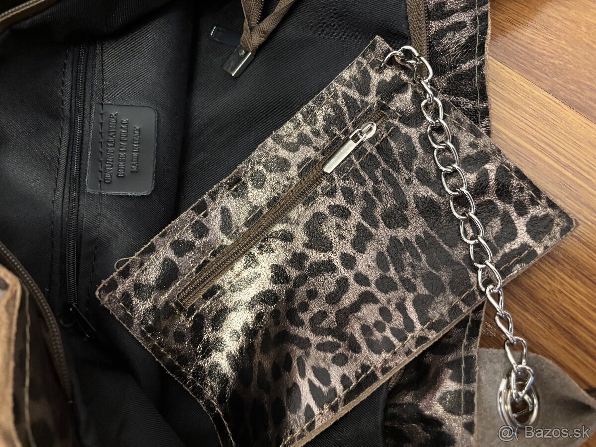 Dámska kožená kabelka - 6