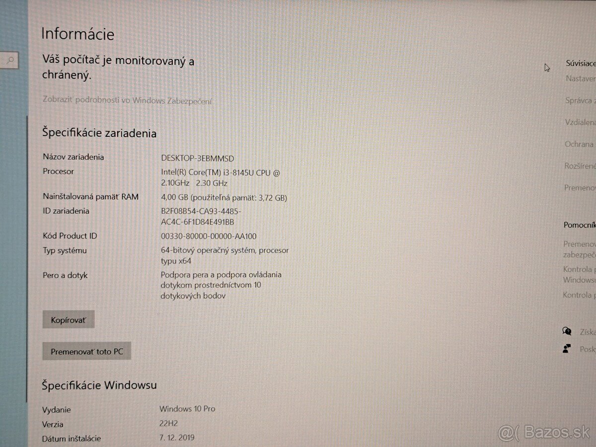 Predám Asus TP412U, Intel i3, 4GB RAM, 120GB SSD - 6