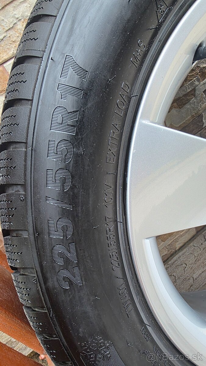 Predám 4xzimné pneumatiky Triangle 225/55r17 - 6