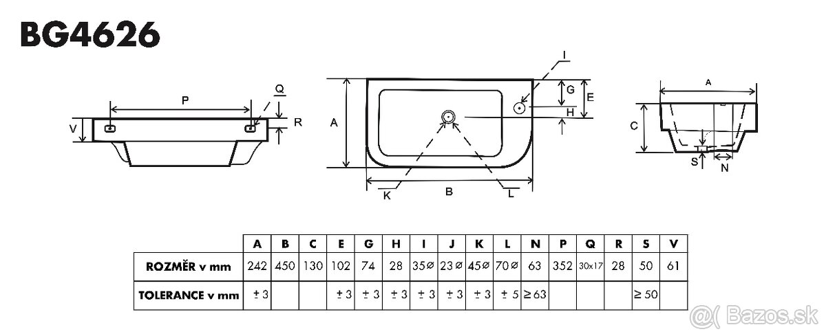 Predám nové malé umývadlo – nepoužívané - 6