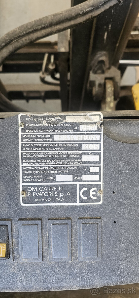 vysokozdvizny vozik OM Carelli Elevatori XG25 - 6