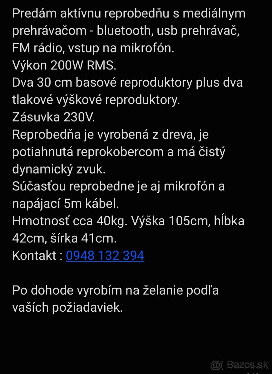 Aktívna párty reprobedňa - 6