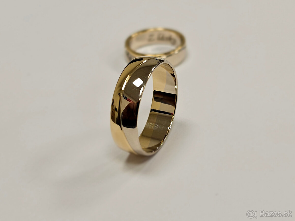 Predám zlaté obrúčky (585) zo 14 karátového zlata. - 6