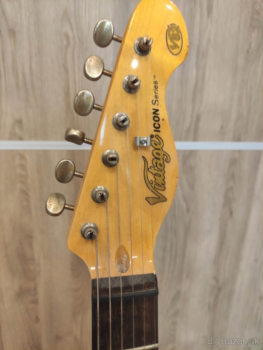 Gitara Vintage V62 Icon Distressed Black - 6