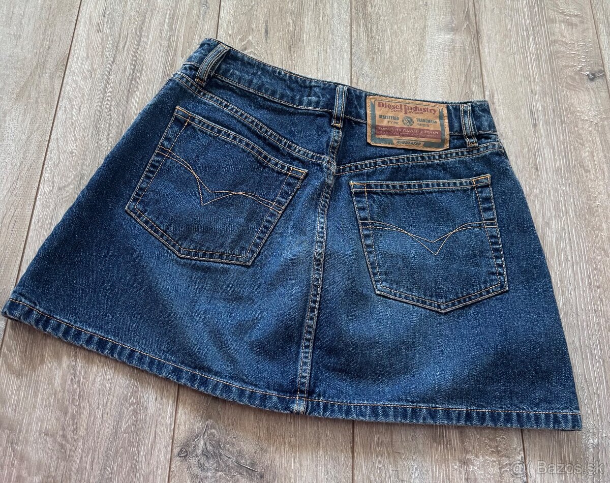 Diesel riflová sukňa - 6
