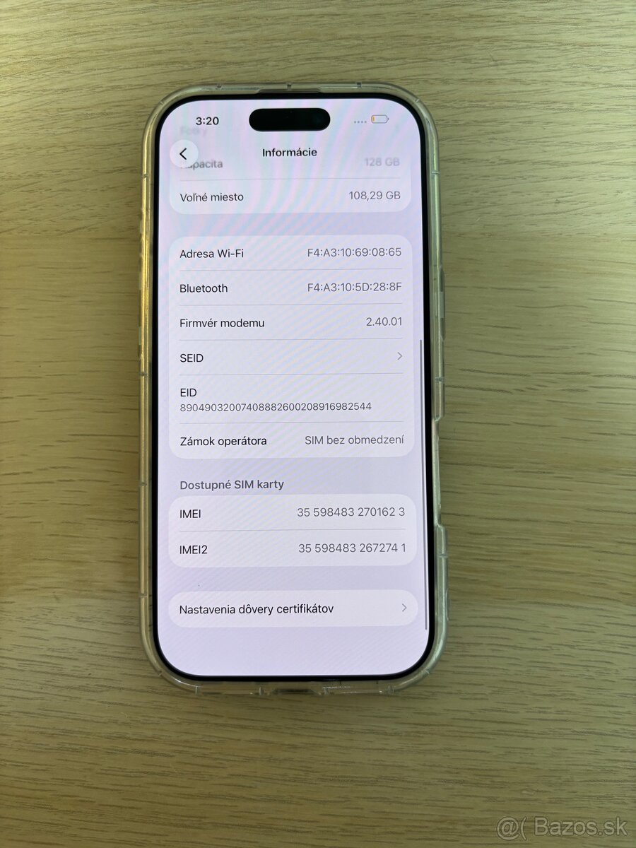 iPhone 16 Pro 128gb, Batéria 93% - 6