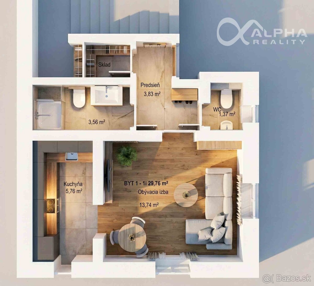 EXKLUZÍVNE 1i byt s terasou, Fabiniho ul., Spišská Nová Ves - 6