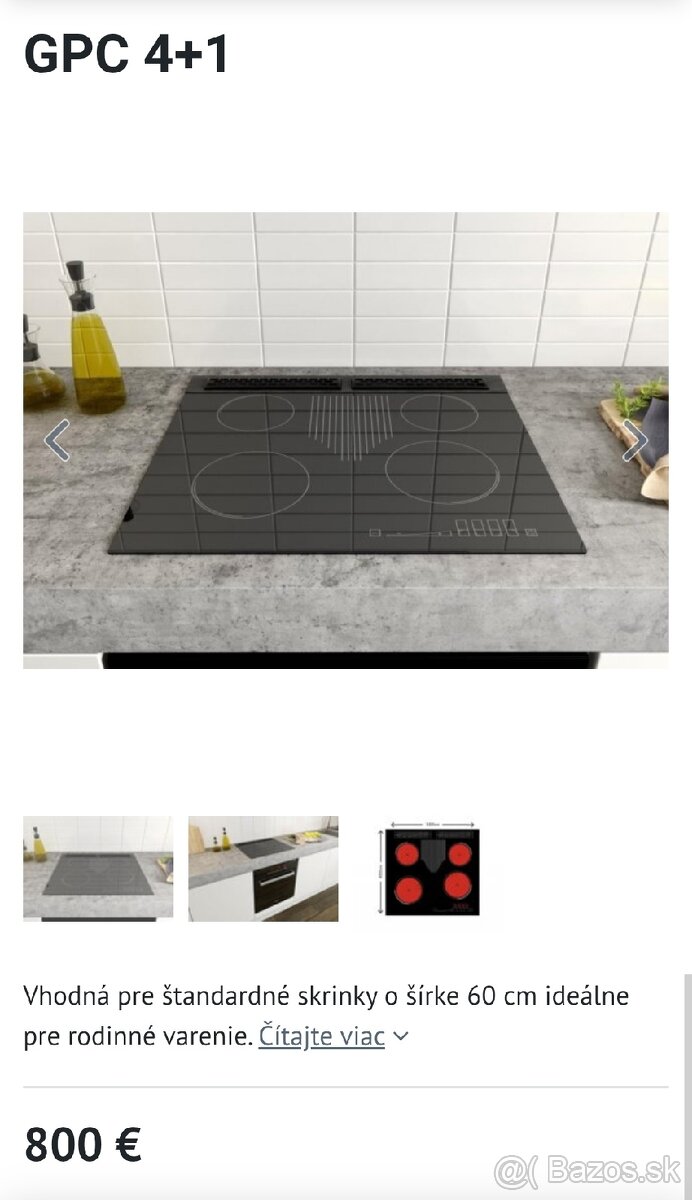 Plynová varná doska Solgaz GPC 4-60 - 6