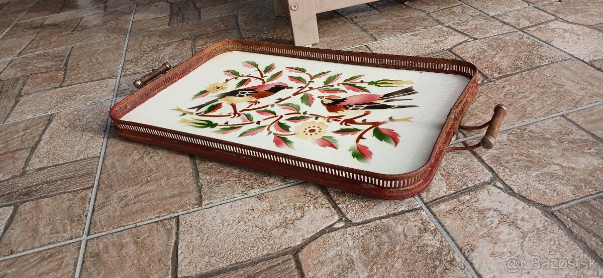 Starožitný podnos,tácka - 6