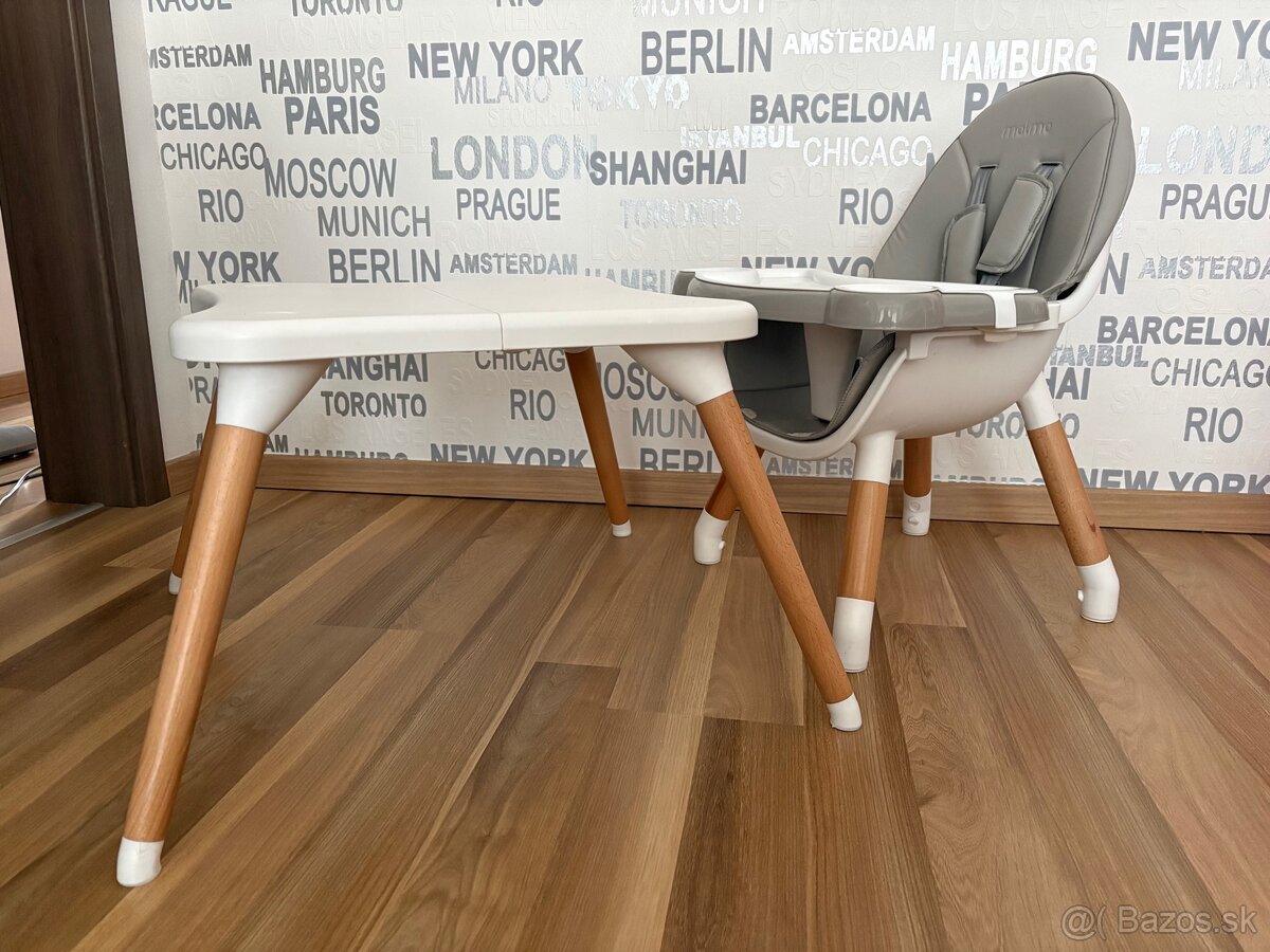 Milly Mally MALMO 2v1 - detská jedálenská stolička - 6