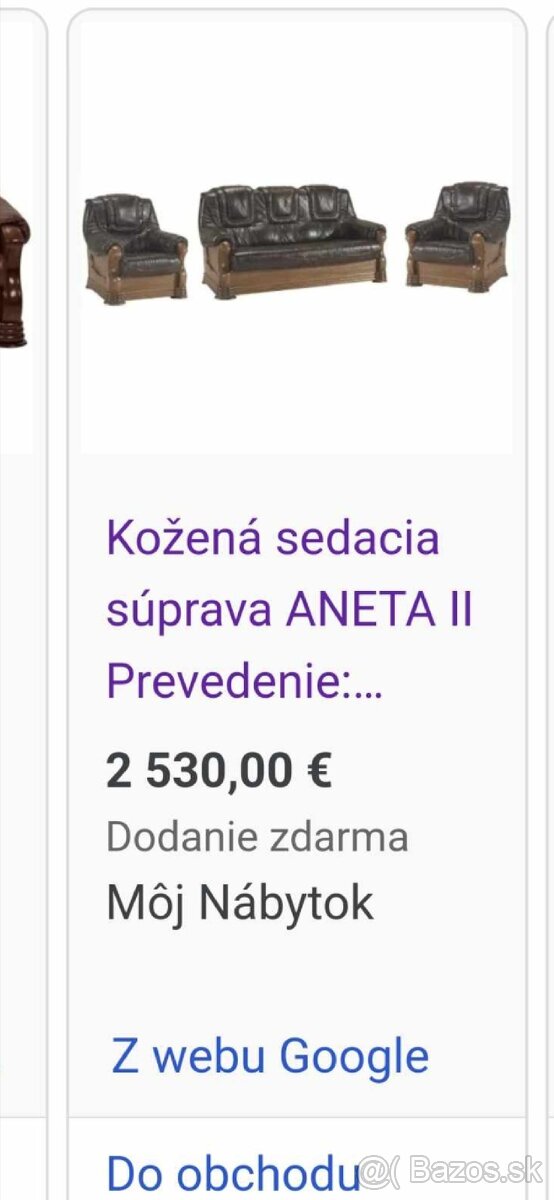 Kožená suprava + stolík - 6