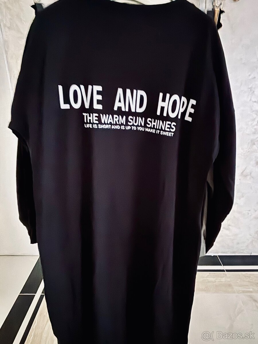 Mega bavlnene maxi šaty black - 6