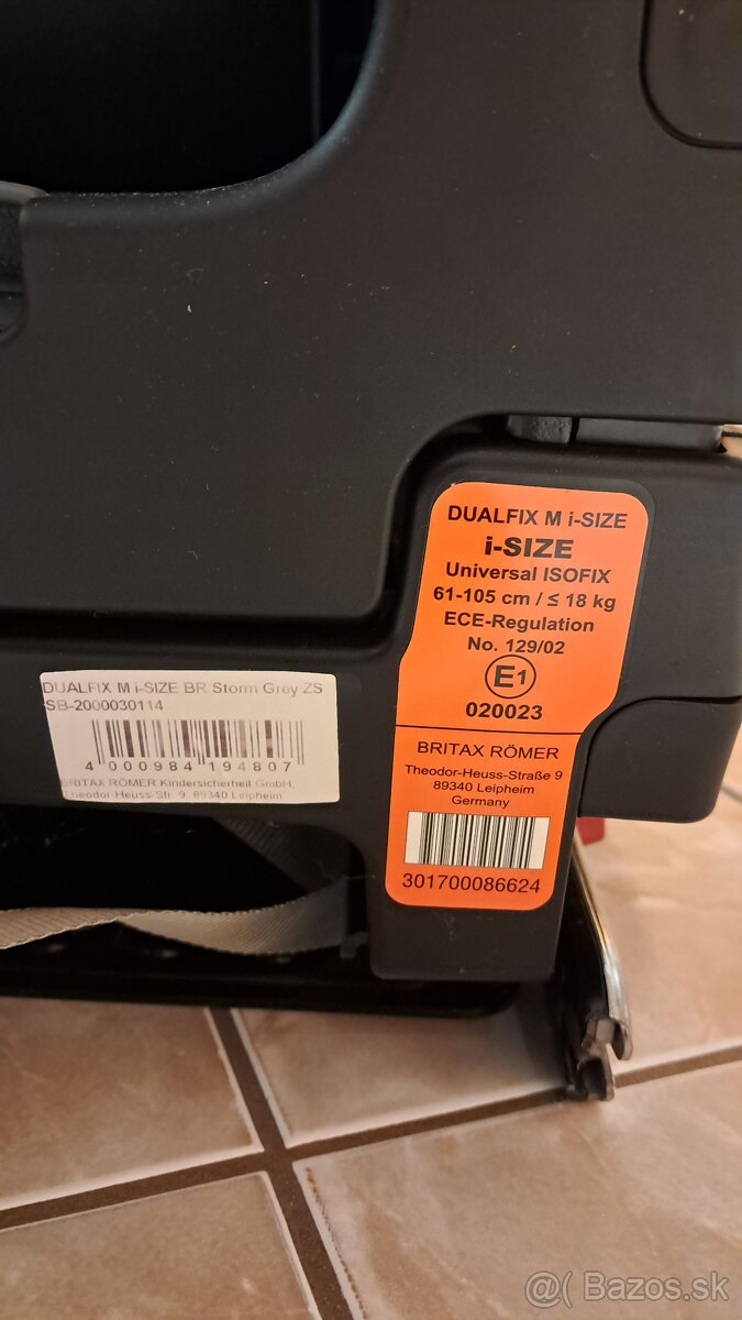 Autosedačka Britax-Romer Dualfix M-i size - 6