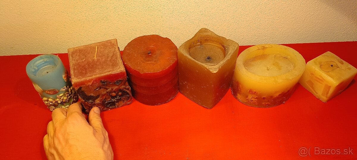 Okrasné sviečky - 6 ks - 6