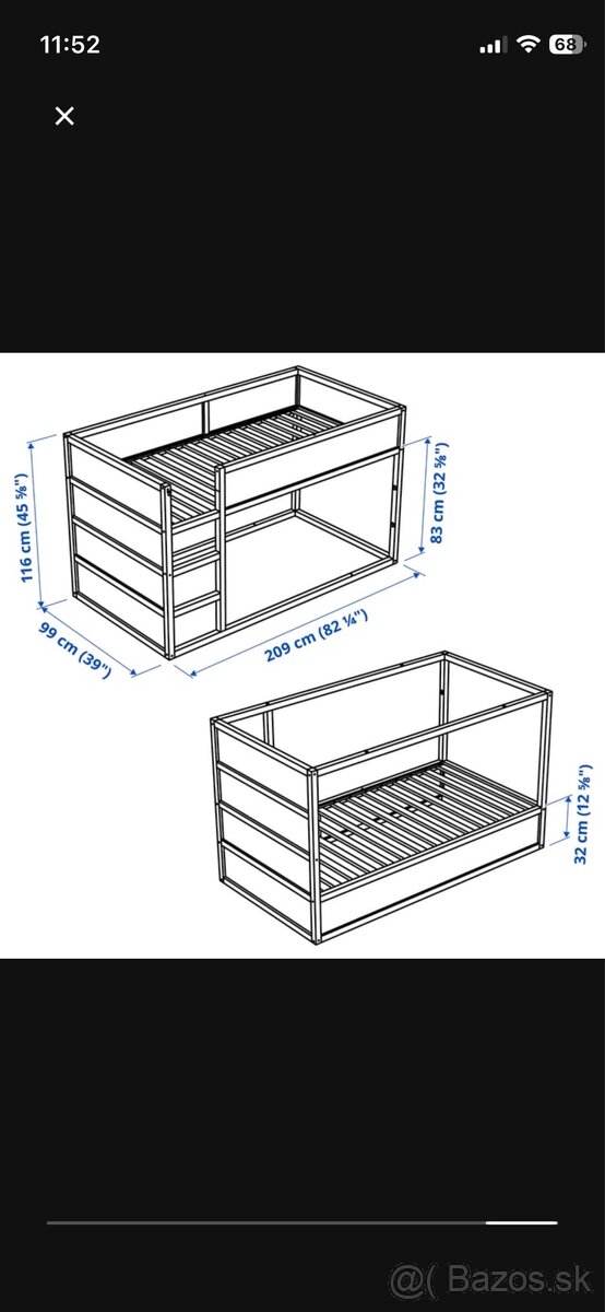 Kura detská posteľ Ikea - 6