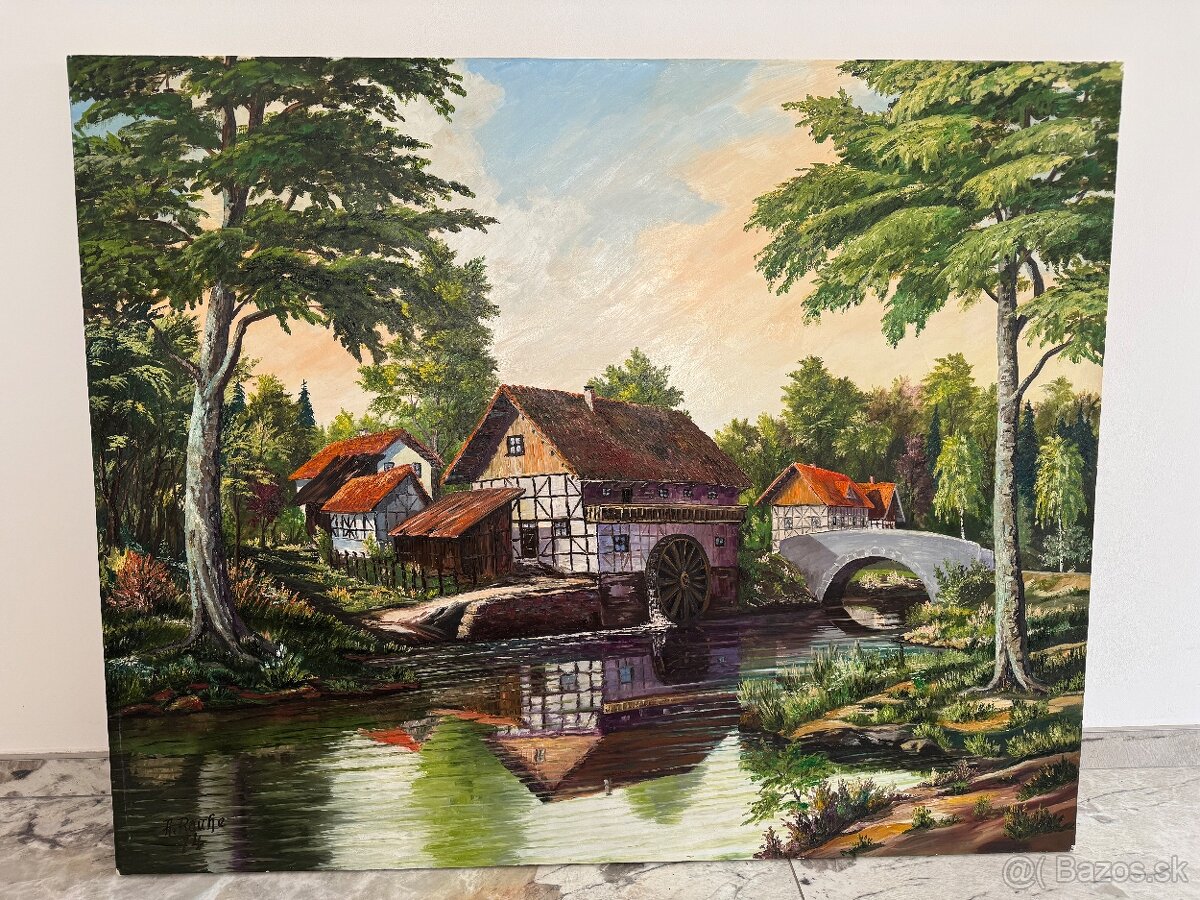 Starožitny obraz veľkoformátový xxl - 6