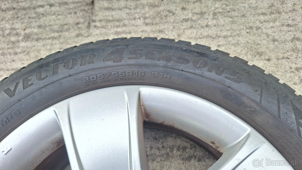 celoročné pneumatiky 205/55r16 5x112r16 - 6