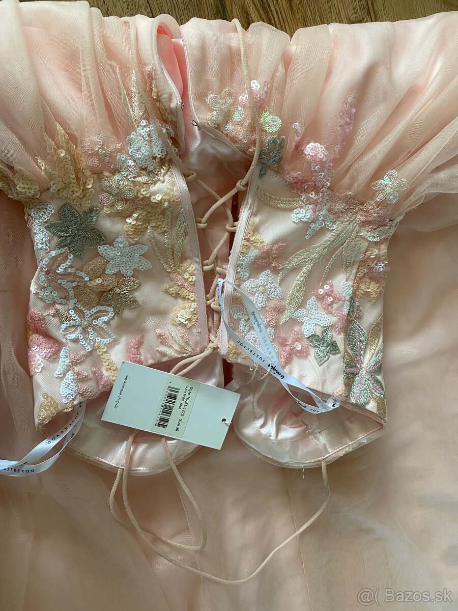 Dlhe tylove spolocenske saty Mascara - 6