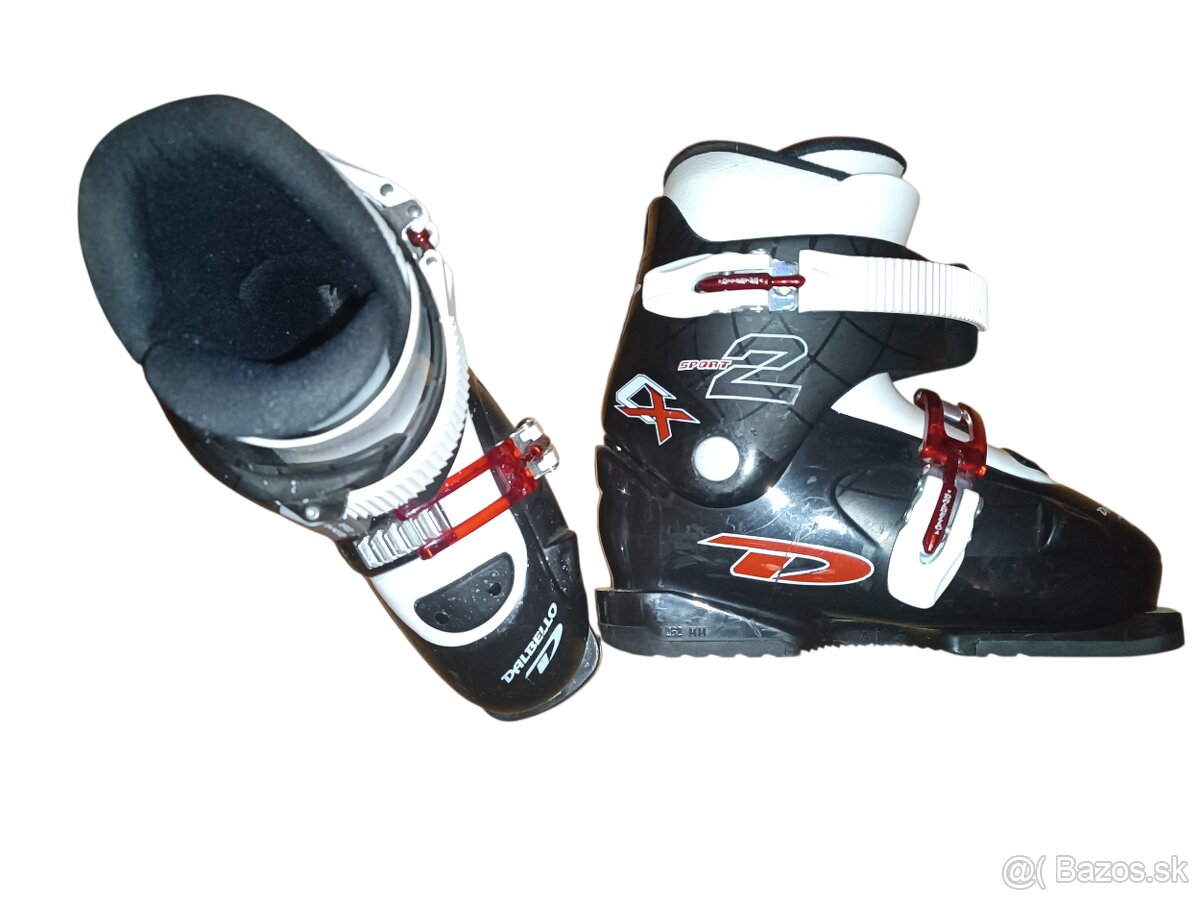 Detské lyže 100 CM Atomic Race 8 a lyžiarky Dalbello 262mm - 6