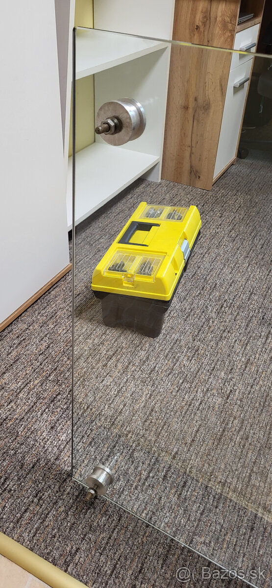 Konferenčný Stôl do obývačky- masív+sklo - 6