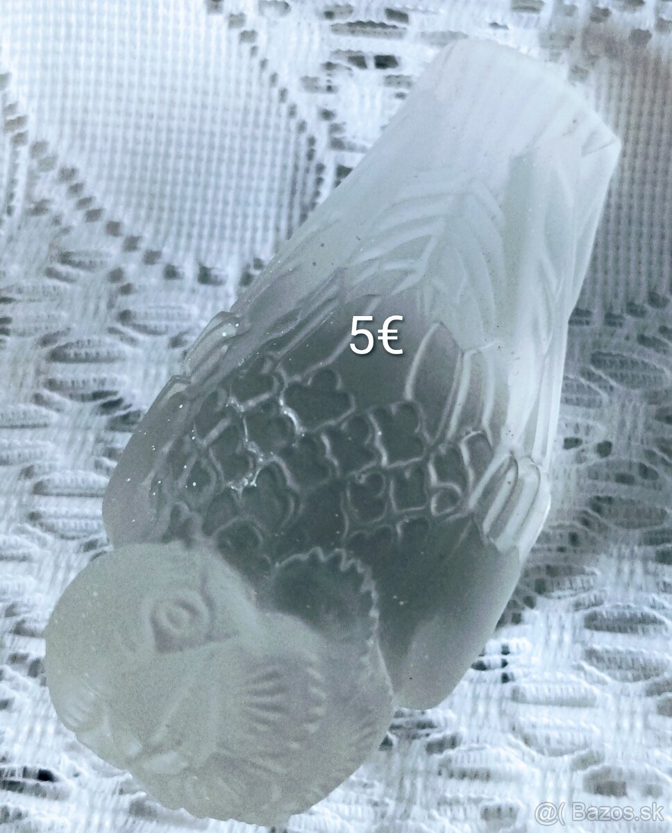 Sklenené dekorácie - zberateľské - 6