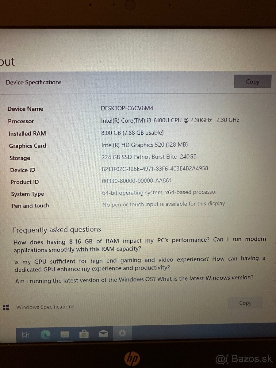 Notebook HP ProBook 650 G2 - 6