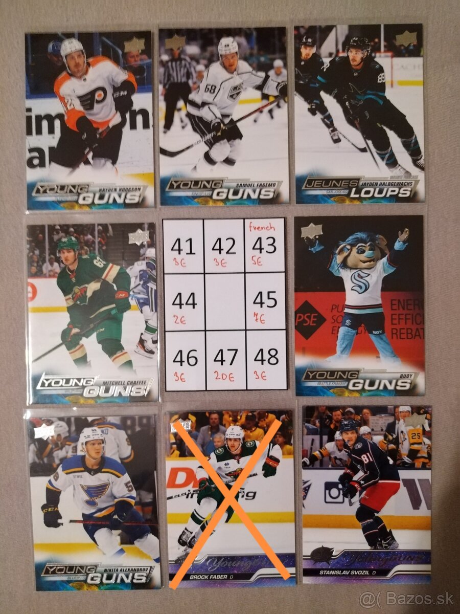 Hokejové kartičky young guns - 6