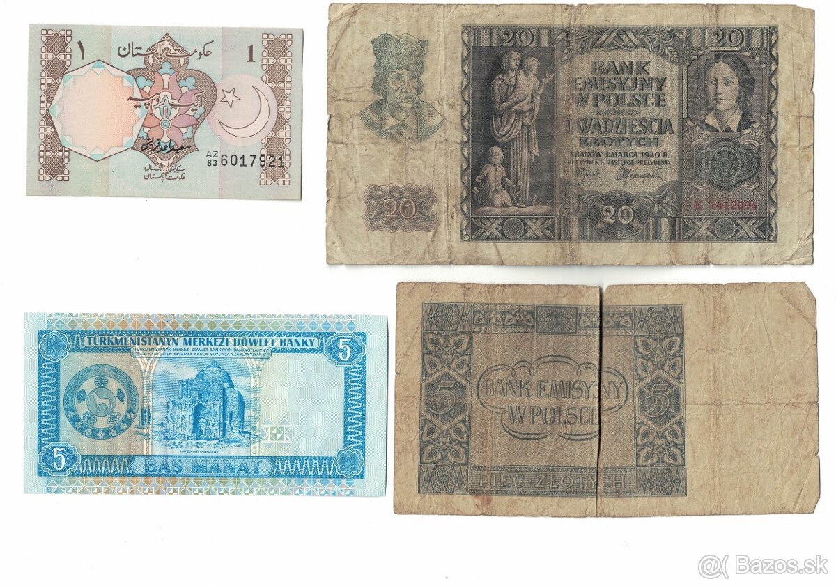 Zbierka bankoviek - po 3 eura (doplnené) - 6