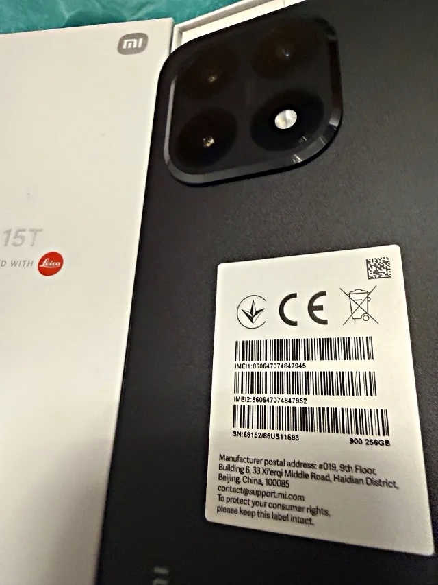 Nový Xiaomi 15T 5G 12CB/256GB, černý - 6