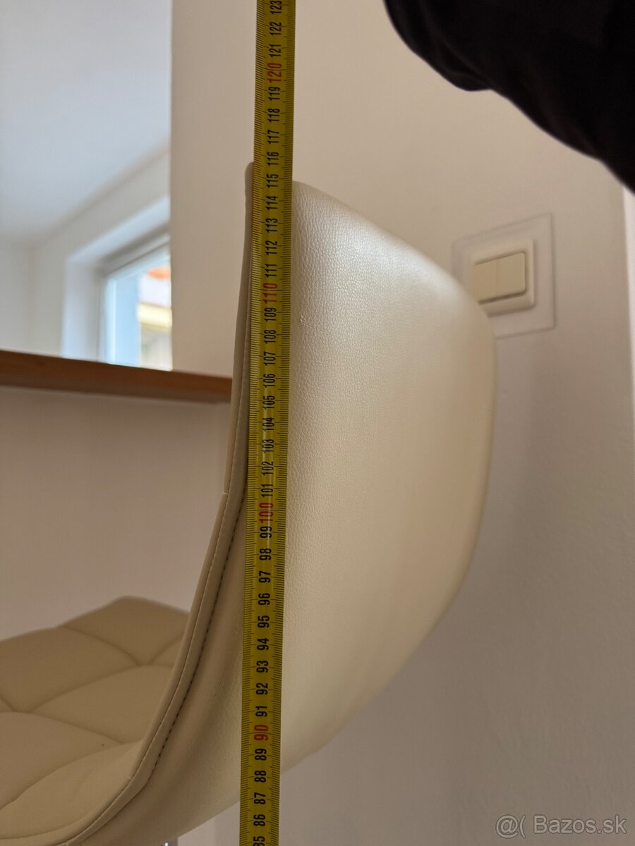 Predam 2ks barove stolicky chrom koža - 6