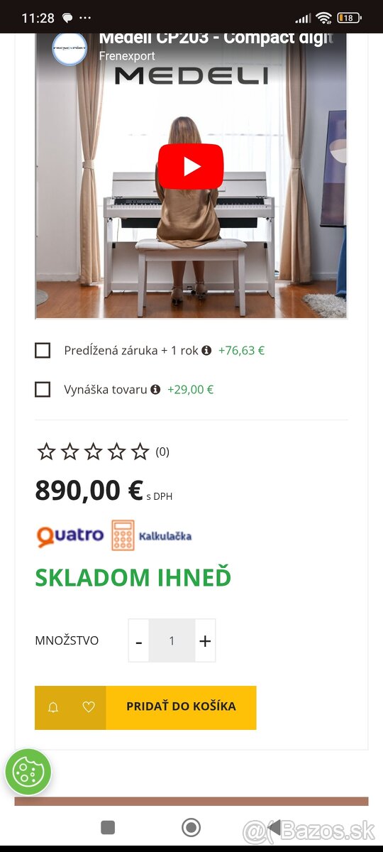 Digitálne piano cp203 - 6