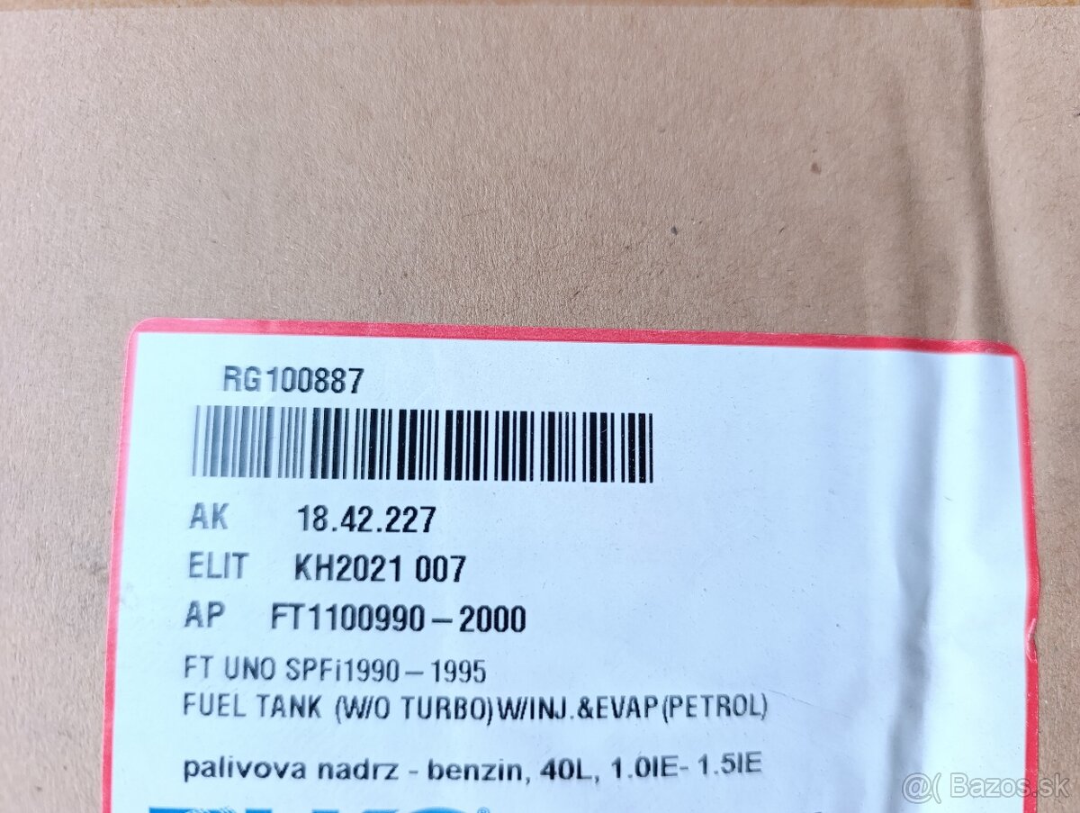Palivová nádrž Fiat Uno 146 - 6