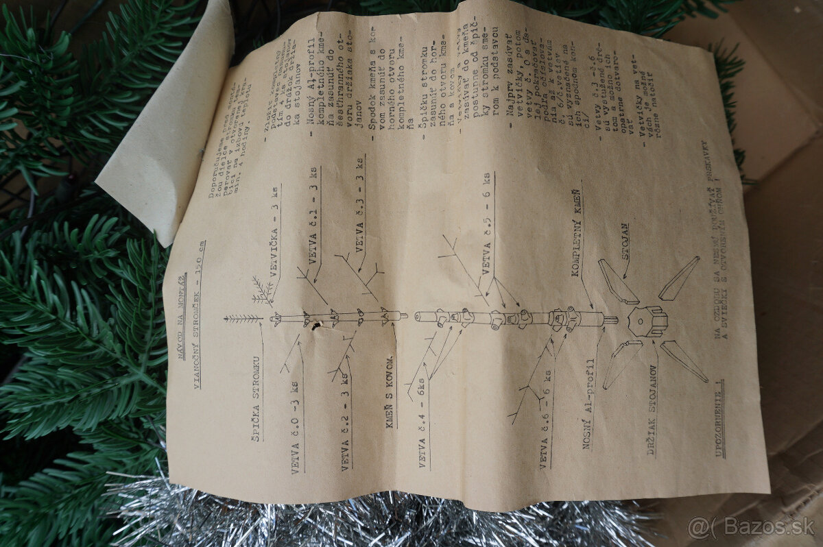 Predám retro vianočný stromček so žiarovkami - 6