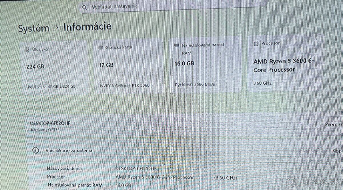 Herný počitač r5,rtx3060,16gb - 6