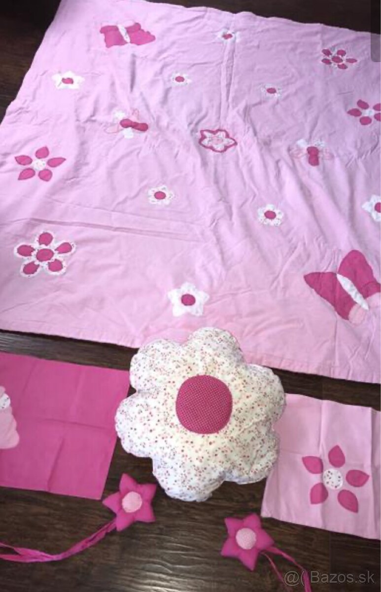 Ružový prehoz na posteľ pre dievčatko - 6
