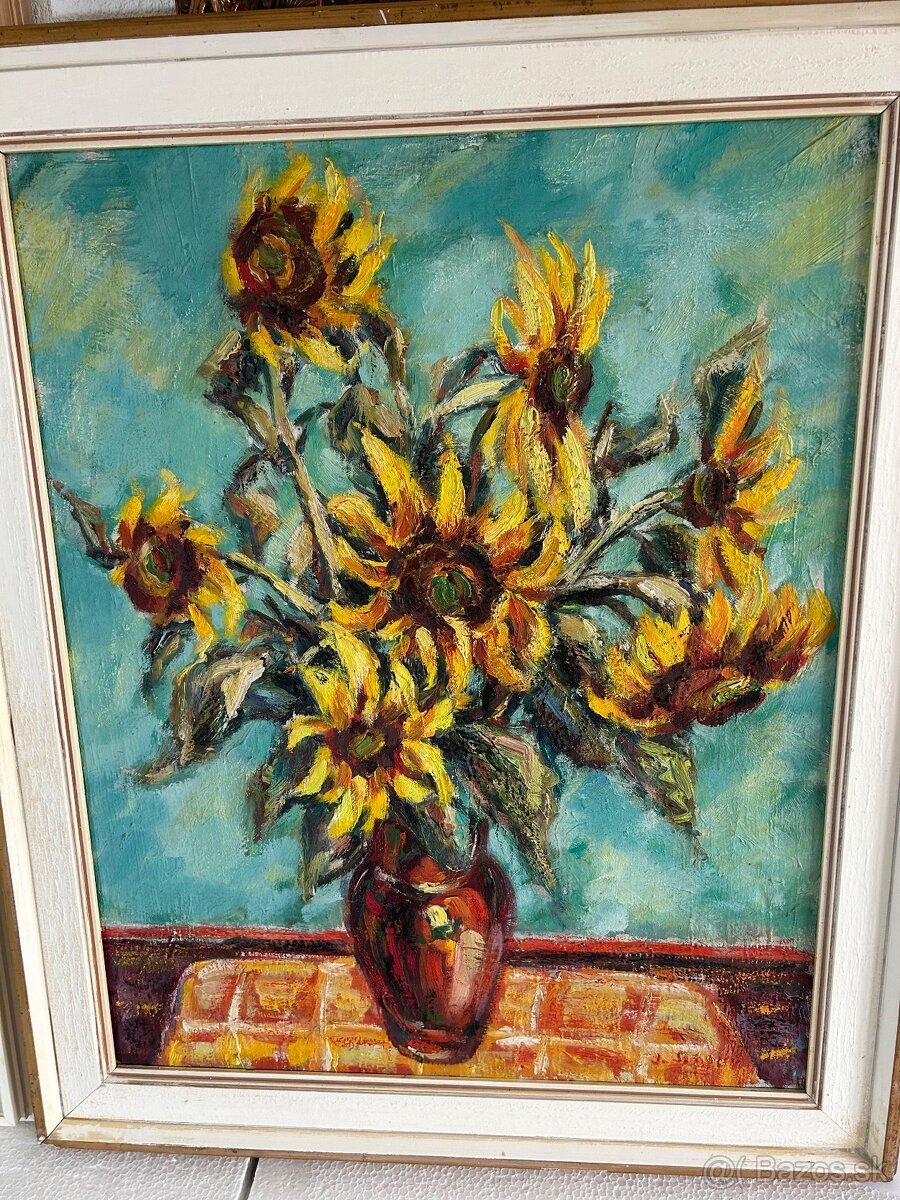 Obraz obrazy olejomaľba kvety kytica - 6