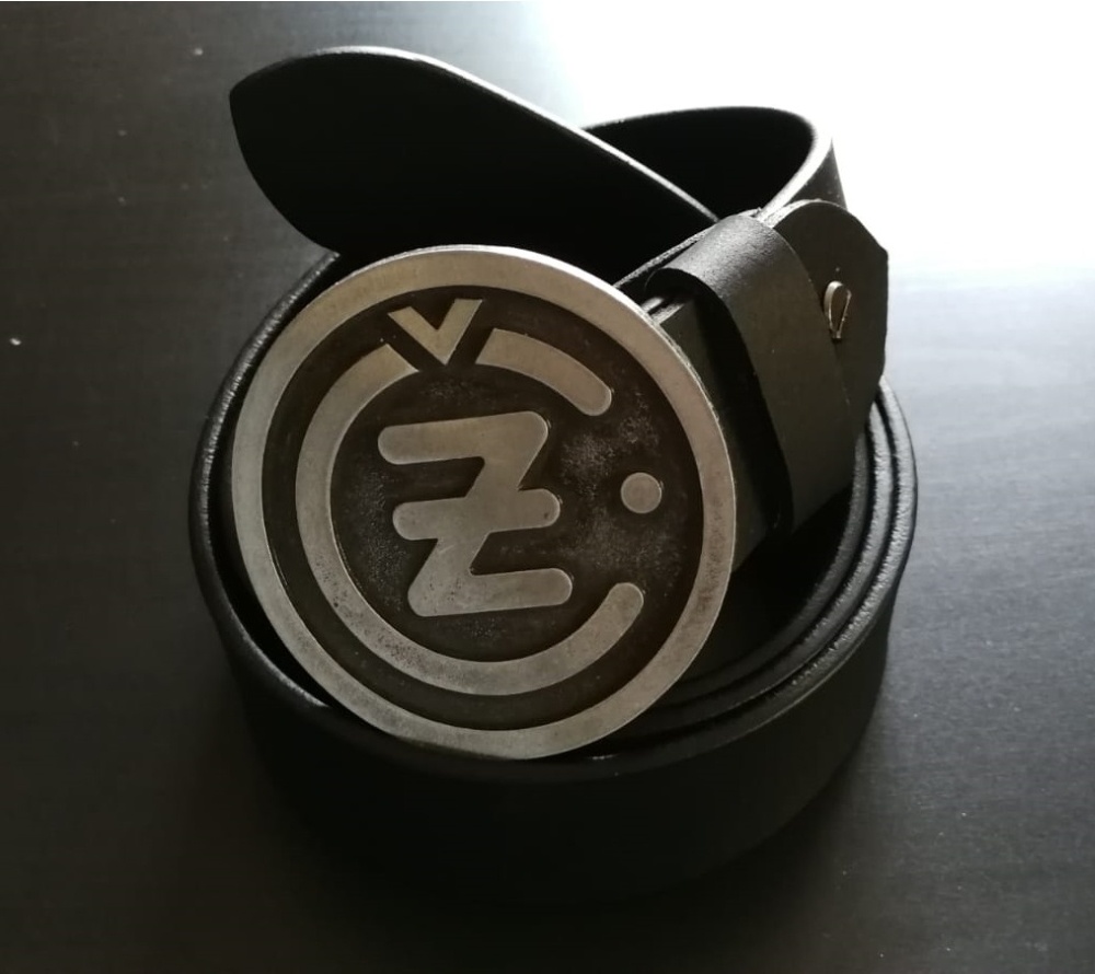 Luxusní kožený opasek s přezkou JAWA - nový, nepoužitý - 6