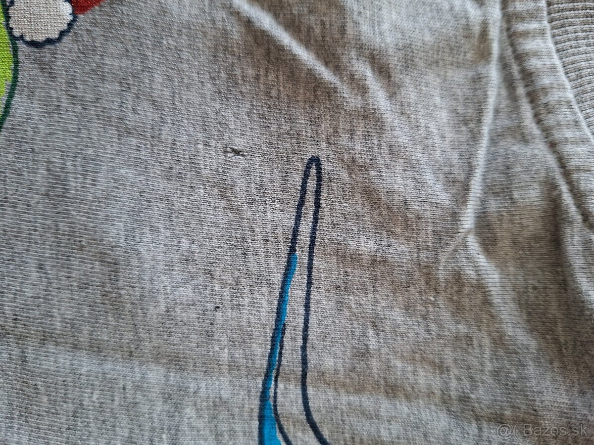 Šedé tričko s dinami 98 - 6