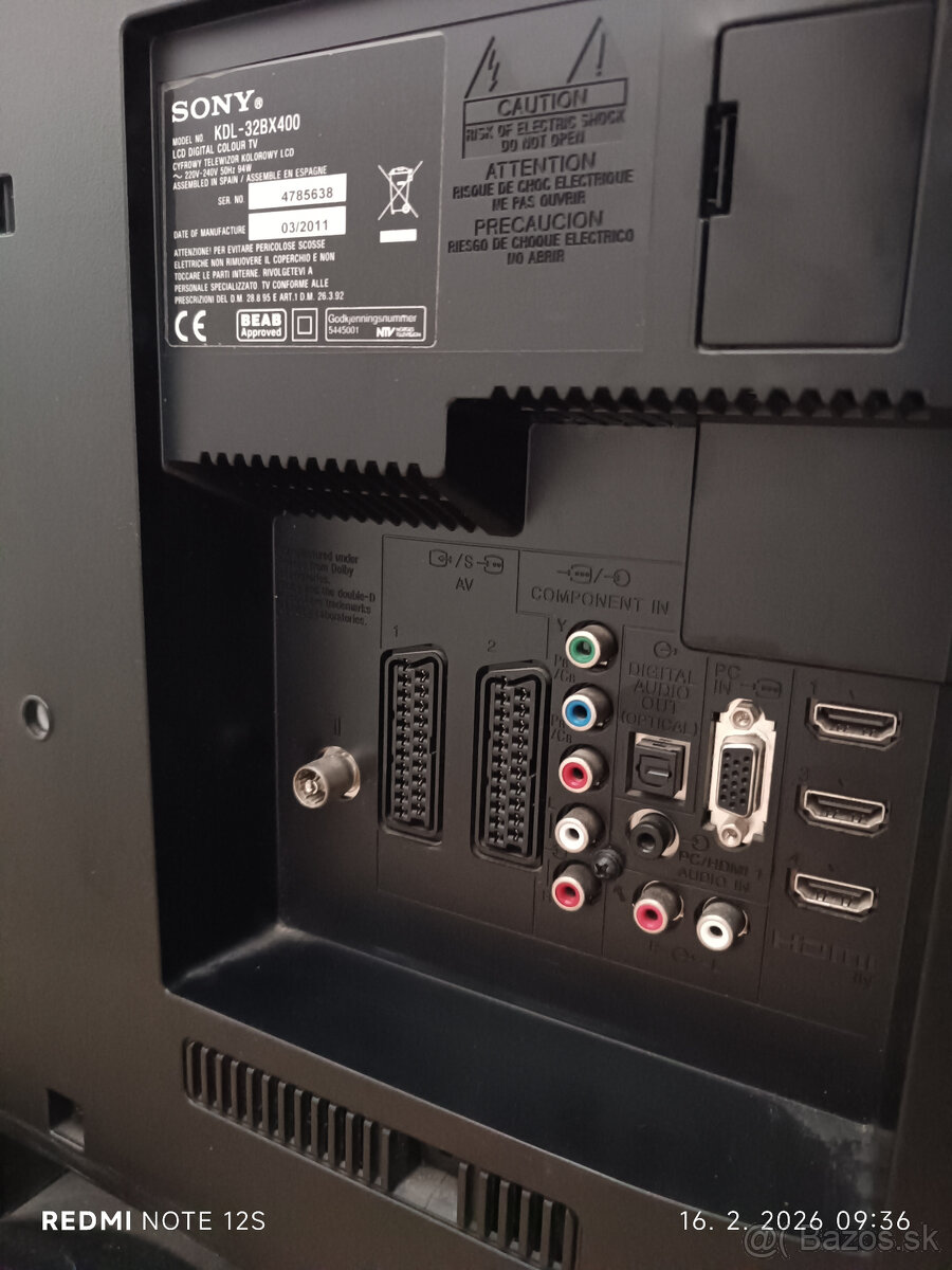 Televizor SONY - 82 CM Uhlopriecka NEMÁ SMART - 6